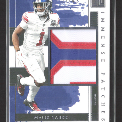 2025 Panini Impeccable Immense Patches Malik Nabers #IPH-MNS Patch /49