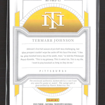 2024 Panini National Treasures Termarr Johnson #PMS-TJ Patch 35/49 Auto