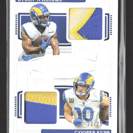 2025 National Treasures NFL Gear Combo Cooper Kupp Kyren Williams 20/25 Patch