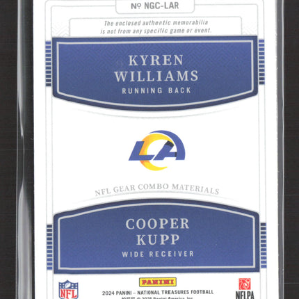 2025 National Treasures NFL Gear Combo Cooper Kupp Kyren Williams 20/25 Patch