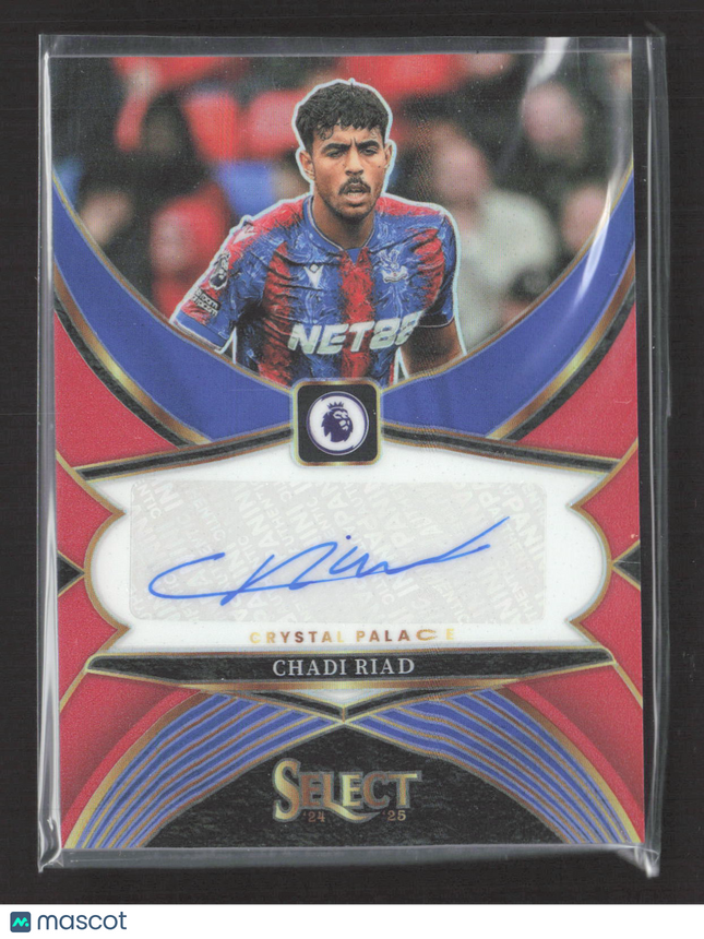 2025 Panini Select Premier League Soccer Chadi Riad #SS-CR Red Auto