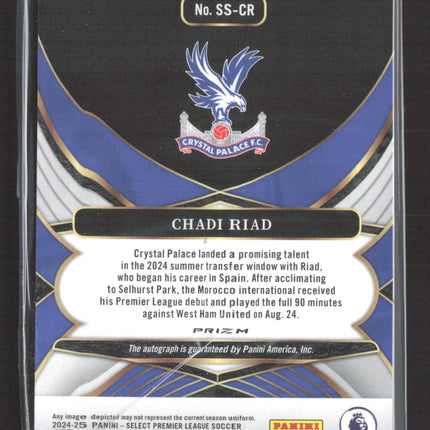 2025 Panini Select Premier League Soccer Chadi Riad #SS-CR Red Auto