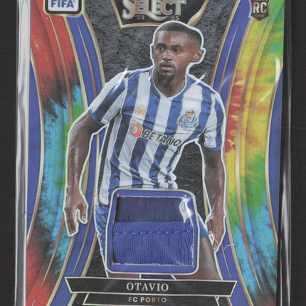 2025 Panini Select FIFA Soccer Prizm Otavio #SM-O Tie-Dye RC patch /25