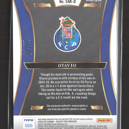 2025 Panini Select FIFA Soccer Prizm Otavio #SM-O Tie-Dye RC patch /25