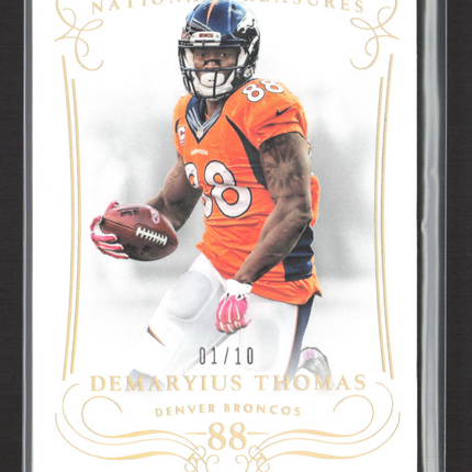 2015 Panini National Treasures Demaryius Thomas #90 01/10 Gold