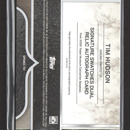 2025 Topps Museum Collection Tim Hudson #SPDRA-TH Jersey Auto /50