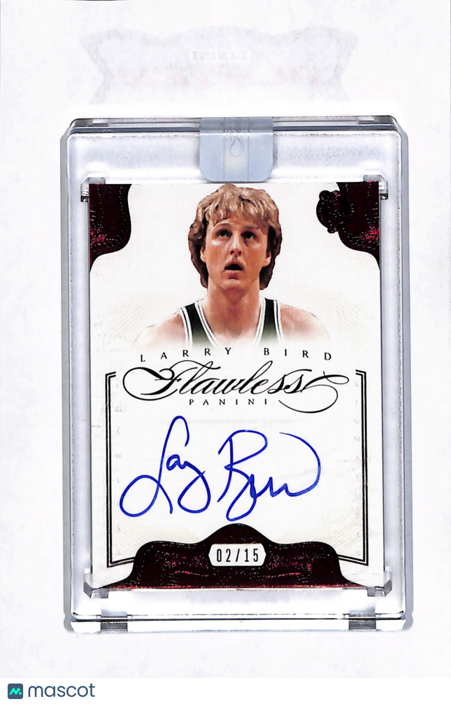 2012 Panini Flawless Larry Bird #46 02/15 Ruby Auto