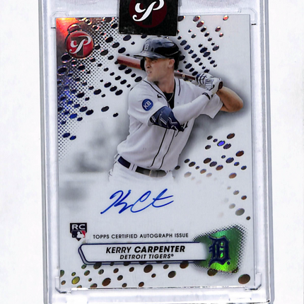 2023 Topps Pristine Kerry Carpenter #PA-KCA RC Auto