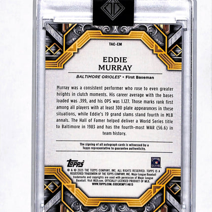2023 Topps Transcendent Collection Eddie Murray #TAC-EM 05/10 Auto