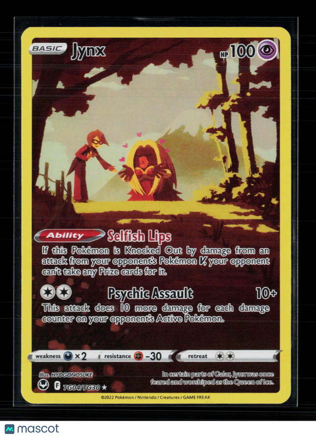 Pokemon 2022 Silver Tempest Jynx CHR #TG04/TG30