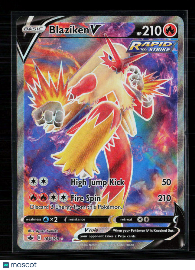 Pokemon 2021 Chilling Reign Blaziken V #161/198