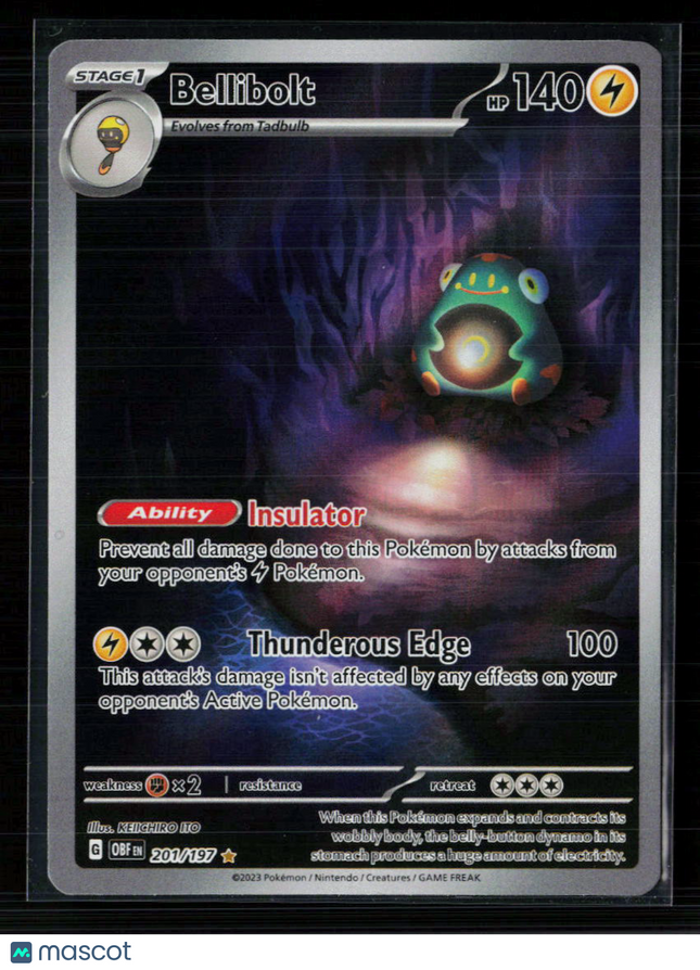 Pokemon 2023 Obsidian Flames Bellibolt #201/197