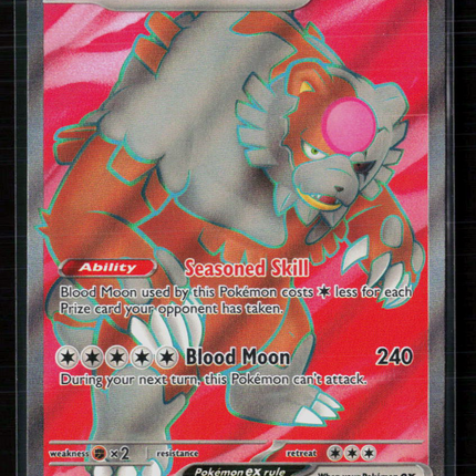 Pokemon 2024 Twilight Masquerade Bloodmoon Ursaluna EX FA #202/167