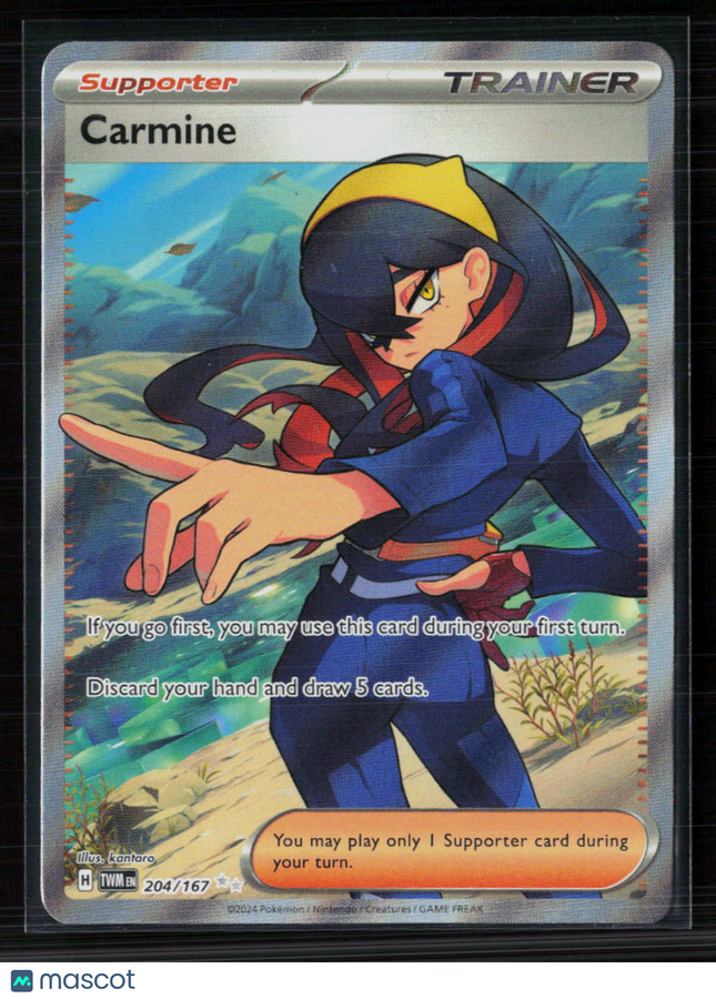 Pokemon 2024 Twilight Masquerade Carmine FA #204/167