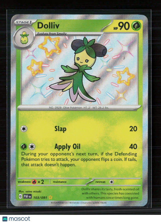 Pokemon 2024 Paldean Fates Dolliv #103/91