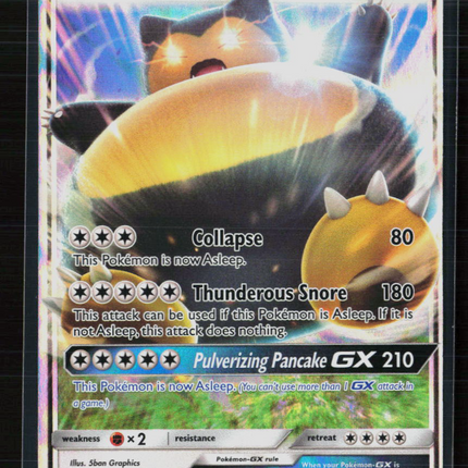 Pokemon 2017 Sun & Moon Snorlax GX #SM05