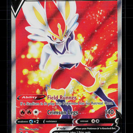 Pokemon 2020 Rebel Clash Cinderace V FA #178/192