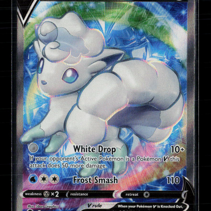 Pokemon 2022 Silver Tempest Alolan Vulpix V FA #173/195