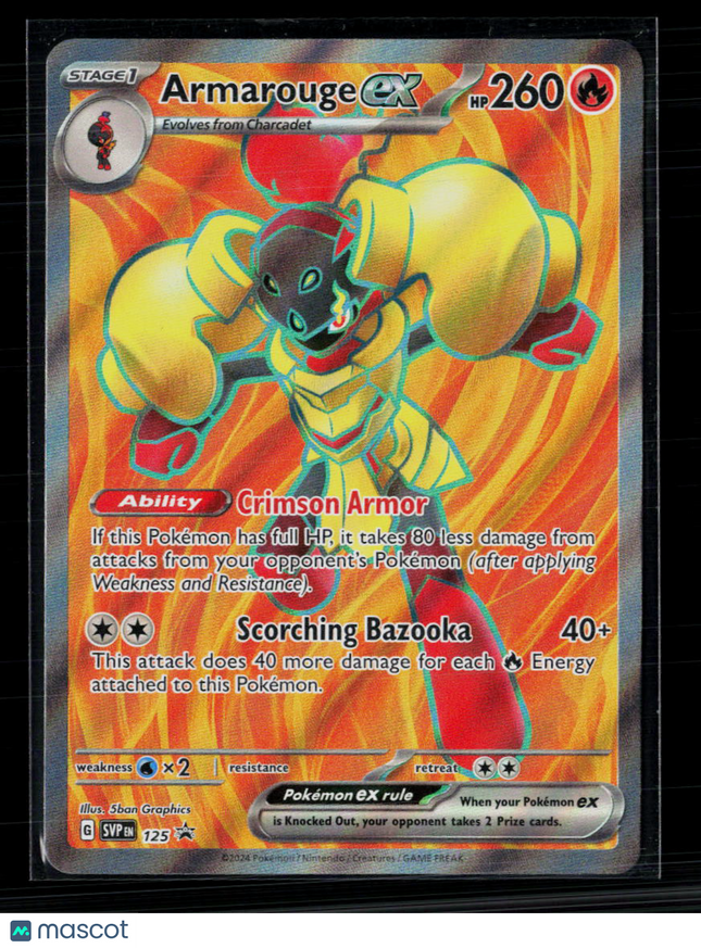 Pokemon 2024 Scarlet & Violet Promos Armarouge EX #SVP EN 125