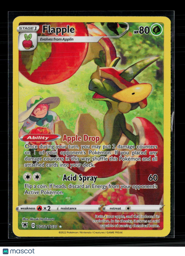 Pokemon 2022 Brilliant Stars Flapple CHR #TG02/TG30