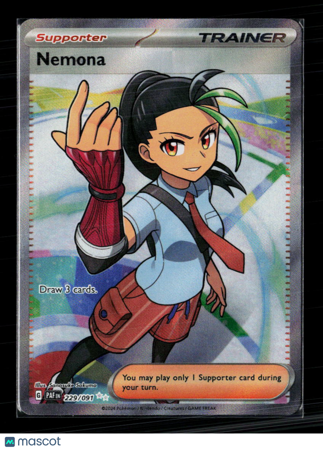 Pokemon 2024 Paldean Fates Nemona FA #229/91