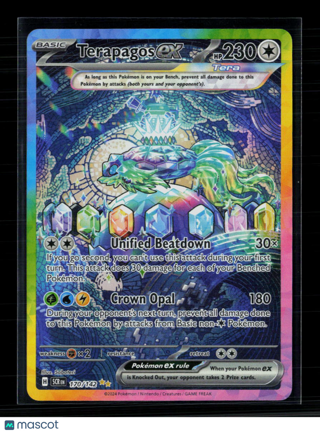 Pokemon 2024 Stellar Crown Terapagos EX SAR #170/142