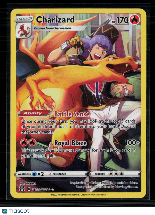 Pokemon 2022 Brilliant Stars Charizard CHR #TG03/TG30
