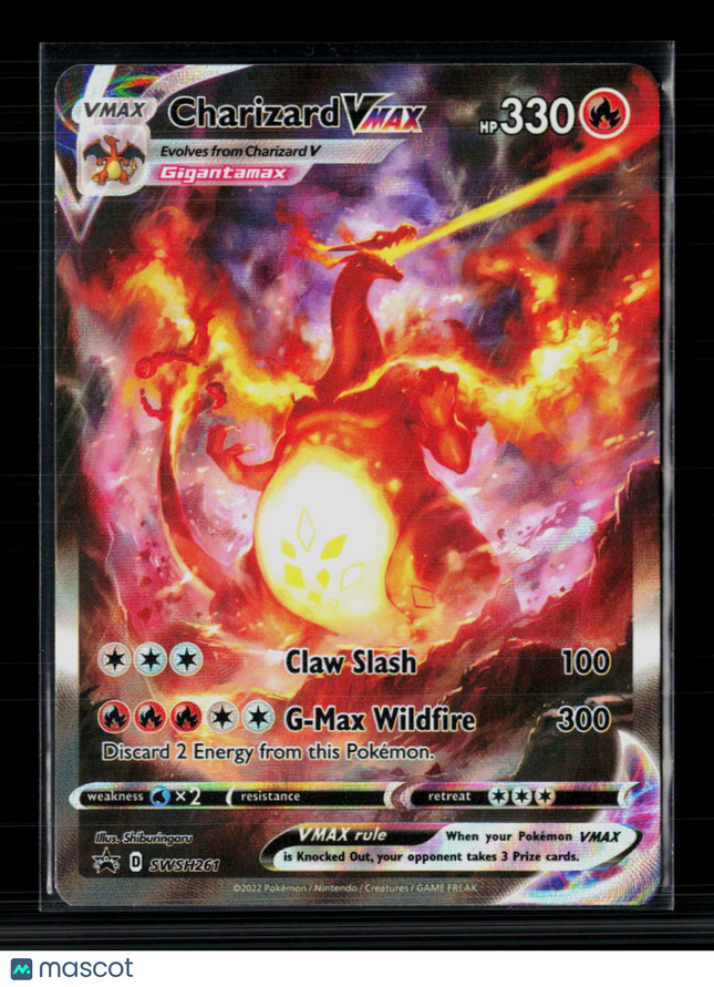 Pokemon 2022 Sword & Shield Charizard VMAX #SWSH261