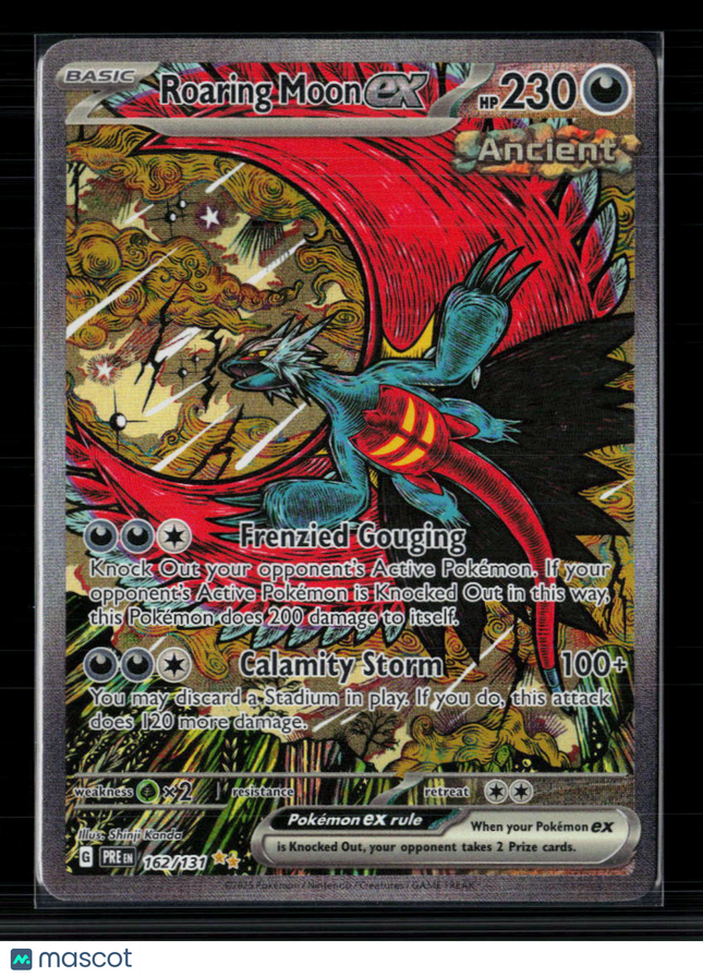 Pokemon 2025 Scarlet & Violet White Flare Roaring Moon EX SAR #162/131