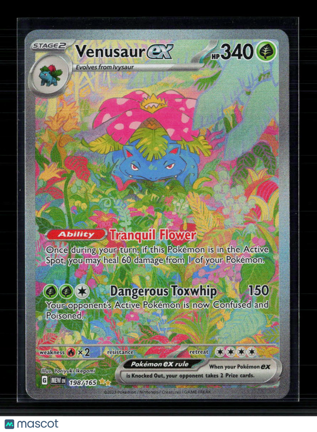 Pokemon 2023 Scarlet & Violet 151 Venusaur EX SAR #198/165