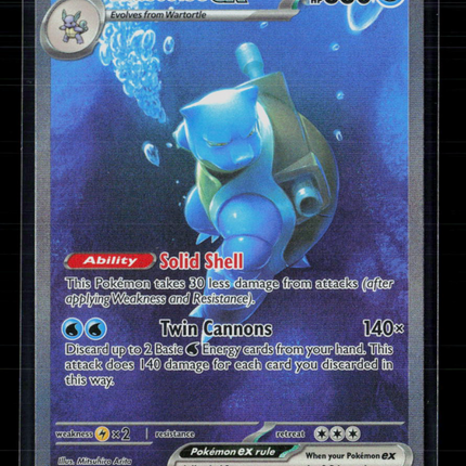Pokemon 2023 Scarlet & Violet 151 Blastoise EX SAR #200/165
