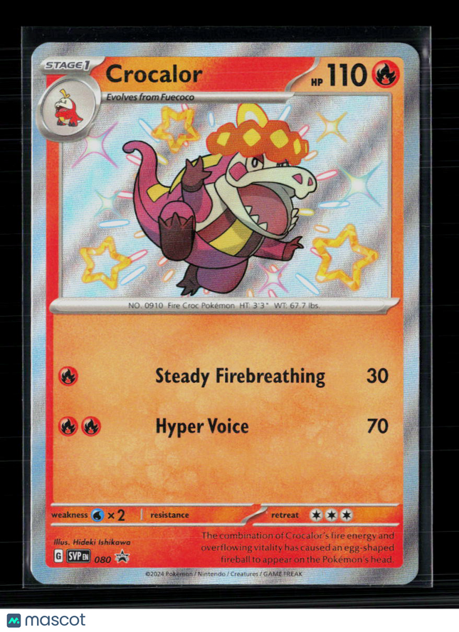 Pokemon 2024 Paldean Fates Crocalor #SVP EN 080