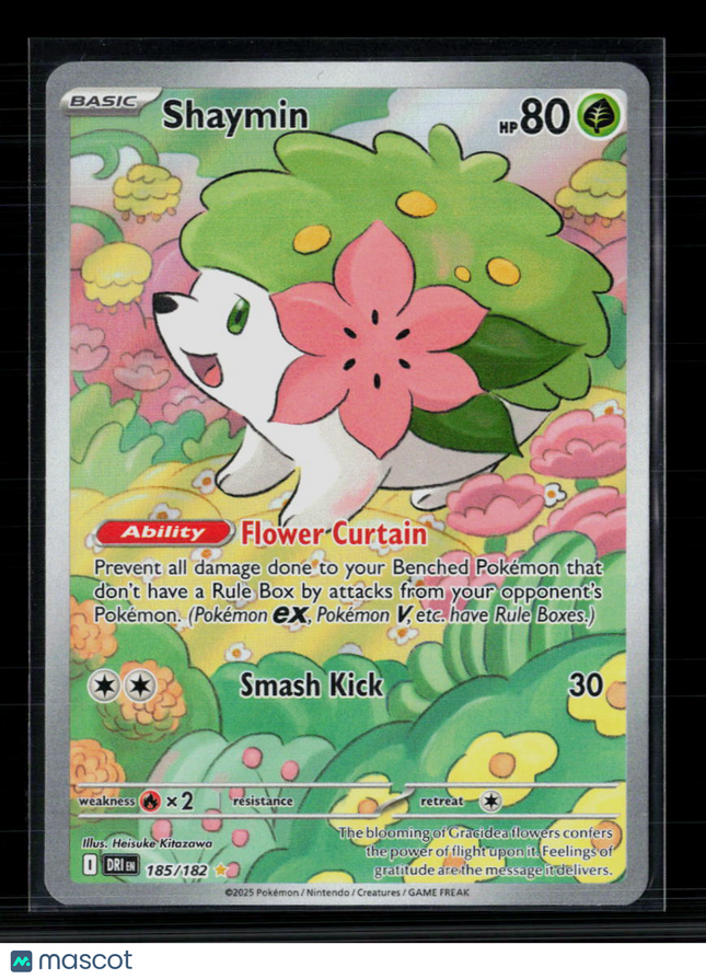 Pokemon 2025 Destined Rivals Shaymin #185/182