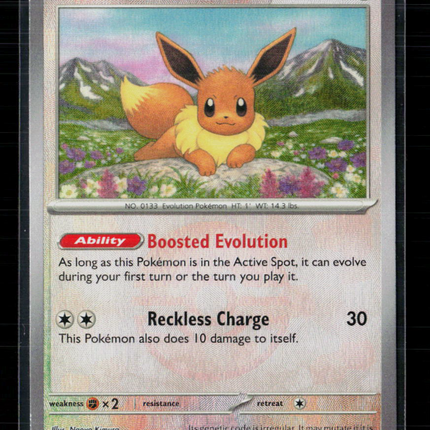 Pokemon 2025 Scarlet & Violet Prismatic Evolutions Eevee #74/131 Pokeball
