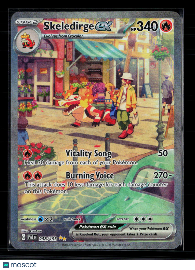 Pokemon 2023 Paldea Evolved Skeledirge EX SAR #258/193