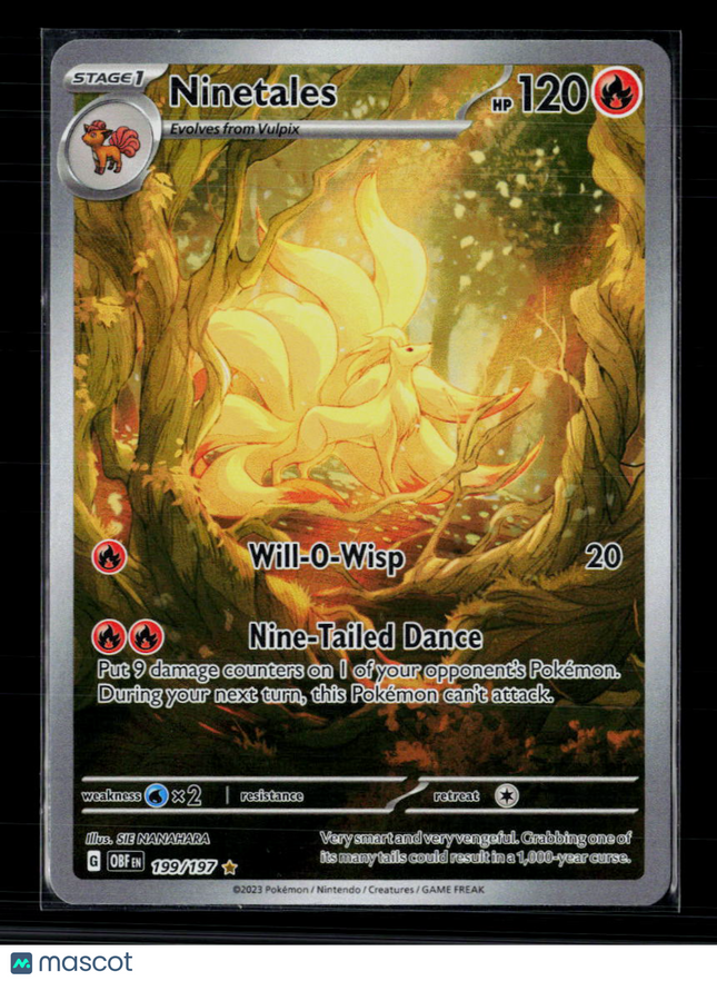 Pokemon 2023 Obsidian Flames Ninetales #199/197