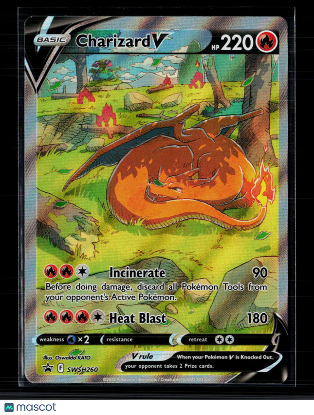 Pokemon 2022 Sword & Shield Charizard V FA #SWSH260