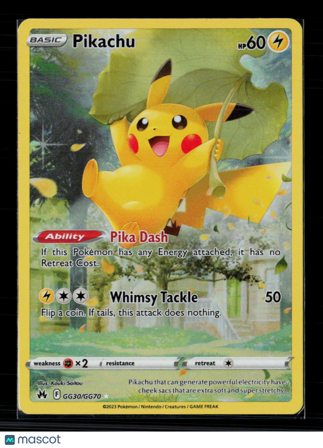 Pokemon 2023 Crown Zenith Pikachu #GG30/GG70