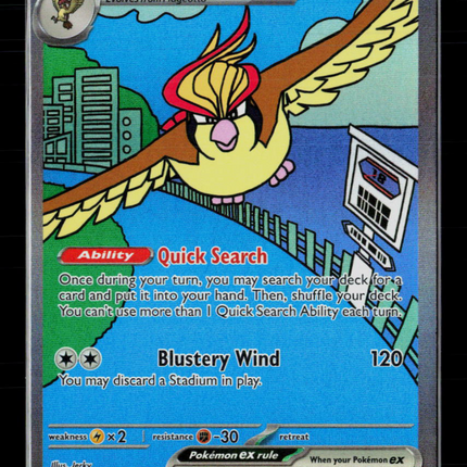 Pokemon 2023 Obsidian Flames Pidgeot EX SAR #225/197