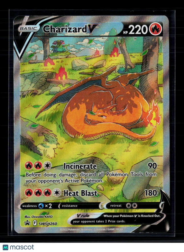 Pokemon 2022 Sword & Shield Charizard V FA #SWSH260