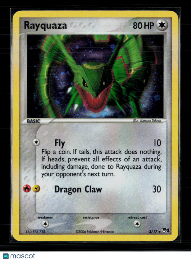 Pokemon 2006 EX Dragon Frontiers Rayquaza #3/17