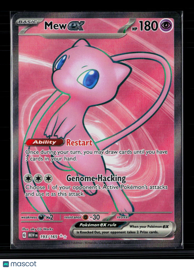Pokemon 2023 Scarlet & Violet 151 Mew EX FA #193/165