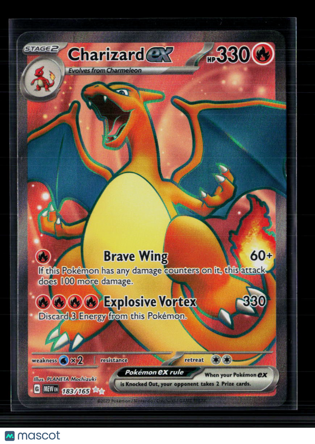 Pokemon 2023 Scarlet & Violet 151 Charizard EX FA #183/165