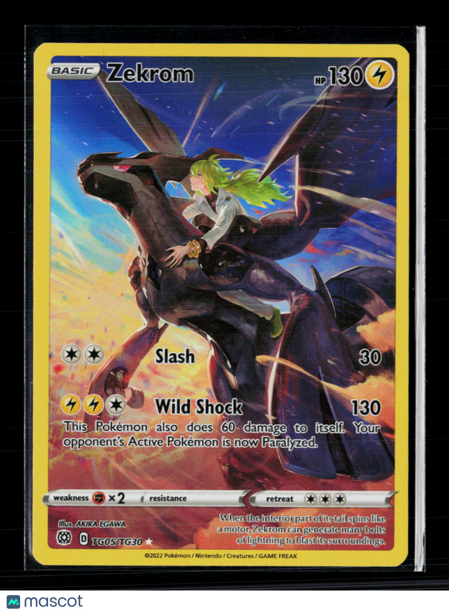 Pokemon 2022 Brilliant Stars Zekrom CHR #TG05/TG30