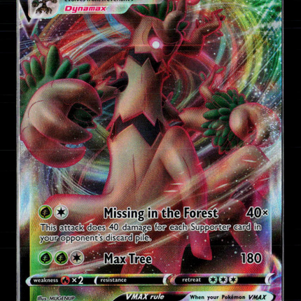 Pokemon 2021 Evolving Skies Trevenant VMAX RRR #14/203