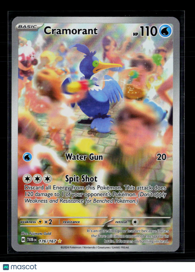 Pokemon 2024 Twilight Masquerade Cramorant #176/167