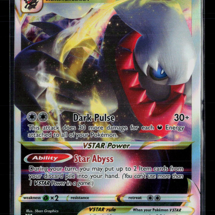 Pokemon 2022 Astral Radiance Darkrai VSTAR #99/189