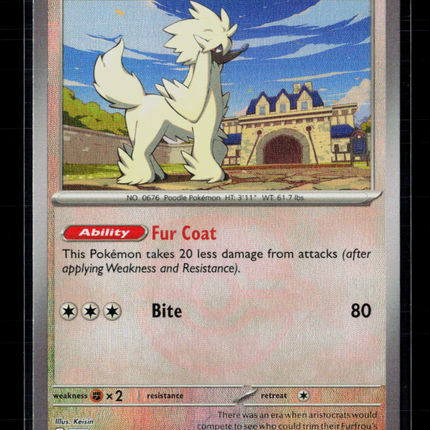 Pokemon 2025 Journey Together Furfrou #88/131 Masterball