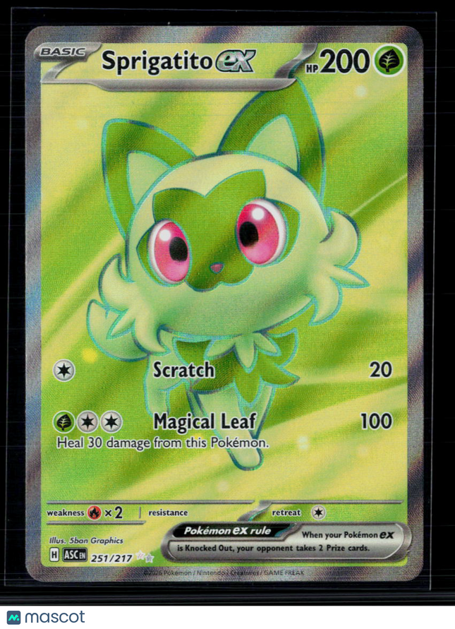Pokemon 2026 Mega Evolution – Ascended Heroes Sprigatito EX HR #251/217