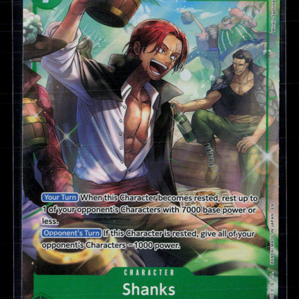 One Piece Shanks (Alternate Art) The Azure Sea's Seven R • OP14-027 Foil